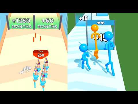 Crowd Evolution Vs Tall Man Run Gameplay in Mobile Game All Levels