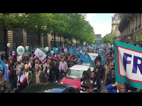 1ere manifestation de l’UPR 1er mai 2018 Paris