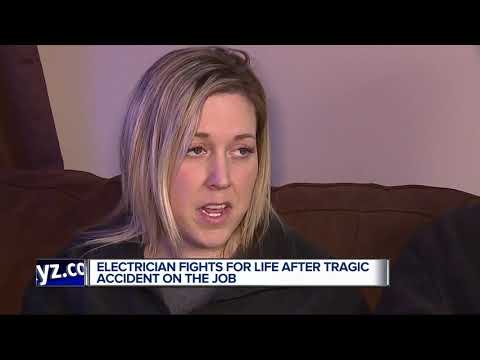 Electrician fights for life after tragic accident on the job