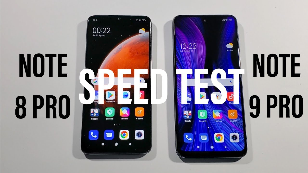 Note 9 Pro vs Note 8 Pro Comparison Speed Test