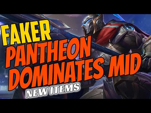 T1 Faker Plays PANTHEON Mid vs Renekton - Challenger Gameplay - Season 11 - Pantheon Dominates Mid