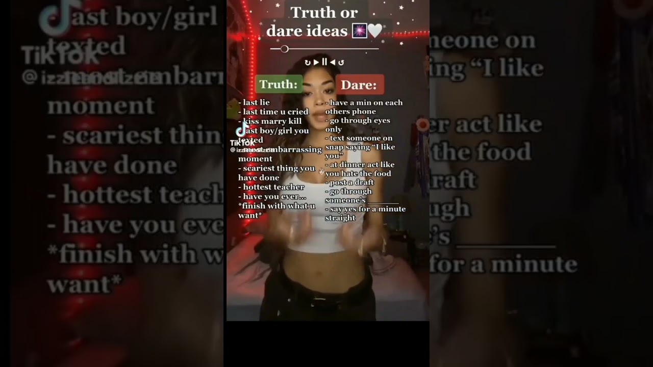 truth or dare ideas