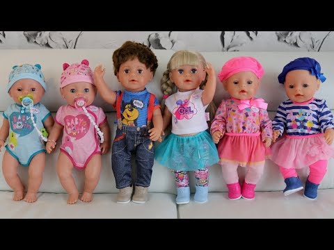 Baby Born Dolls MEGA Unboxing & Playtime | Feeding, Bath, Pram Walk & Bedtime Pretend Play