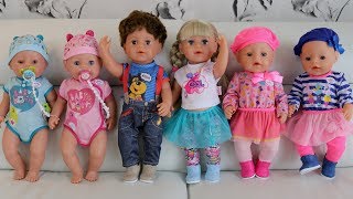 Baby Born Dolls MEGA Unboxing & Playtime | Feeding, Bath, Pram Walk & Bedtime Pretend Play