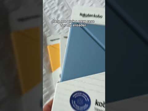 Picking a new case for my new Kobo Libra Colour 💛✨