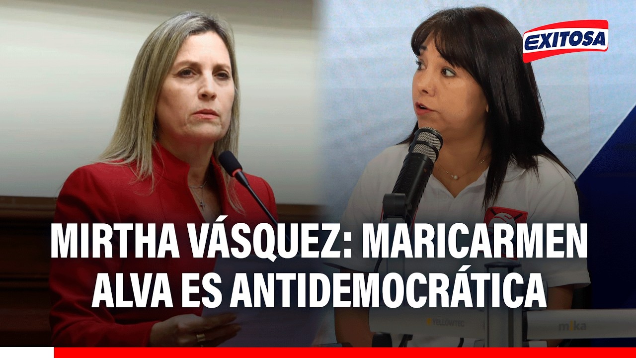 🔴🔵 Mirtha Vásquez rechaza a Maricarmen Alva como posible presidenta: "Una señora antidemocrática"