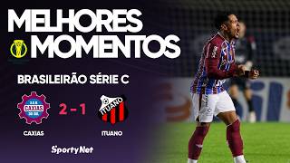 O CAXIAS VIRA NOS ACRÉSCIMOS!! Caxias 2x1 Ituano - Melhores Momentos - Série C