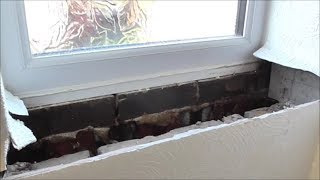 Why MDF is no good. Replacing water damaged window cill
