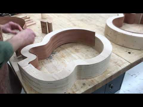 fitting the sides to the form: venetian cutaway