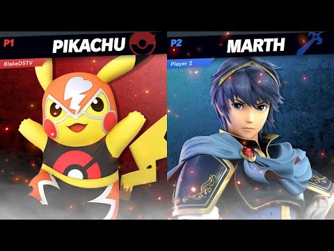 BlakeDoesSomeTV (Pikachu) VS Lumpy (Marth) - Super Smash Bros Ultimate