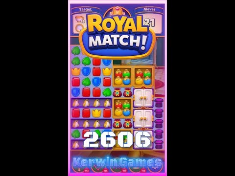 Royal Match Level 2606 - No Boosters Gameplay