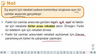 Eğitim Vadisi 11.Sınıf Biyoloji 20.Föy Kominite Ekolojisi Konu Anlatım Videoları