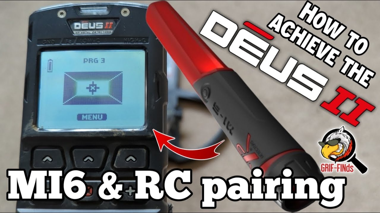 XP Deus II (2) - Pairing and unpairing the MI6 Pinpointer tutorial