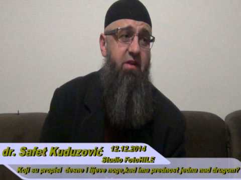 Propisi desne i lijeve noge,ulazak, izlazak,oblačenje itd? dr. Safet Kuduzović