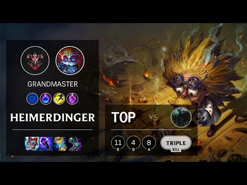 Heimerdinger Top vs Mordekaiser - EUW Grandmaster Patch 11.8
