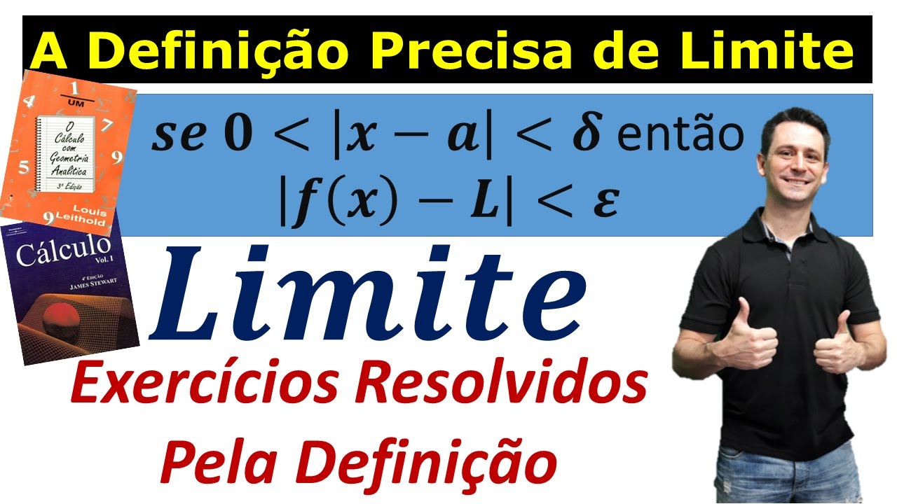 Limite - Exercícios resolvidos pela definição precisa de limite - Aula 1
