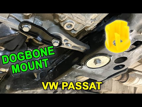 VW Passat, Jetta, Beetle DOGBONE Pendulum MOUNT Subframe Bushing Replacement & Powerflex Poly Insert