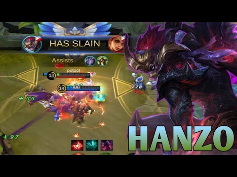 THE ULTIMATE ATTACK SPEED OF MANGPOTPOT HANZO AND BUILD | MLBB