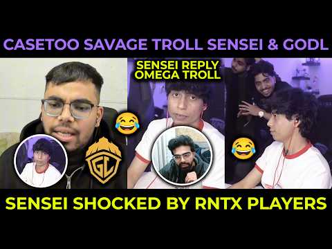 Sensei Shocked by RNTX Players😱 Casetoo Troll Sensei & GodLike😂 Sensei on Omega Troll😯