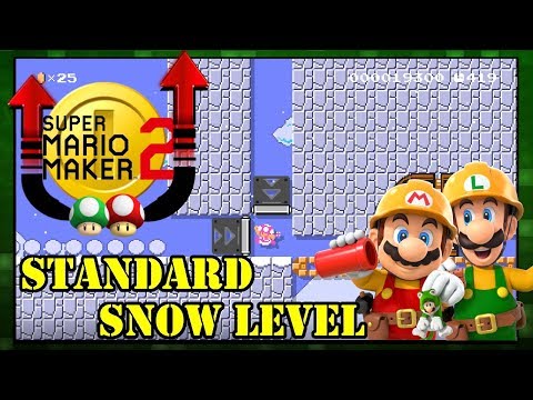Mario Maker 2 Level Showcase - Standard Snow Level