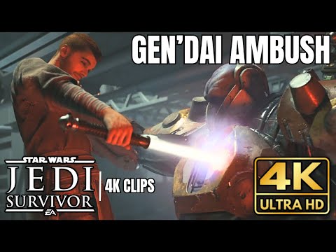 STAR WARS Jedi: Survivor | Cal Gets Ambushed By Gen'Dai Rayvis (Star Wars Jedi Survivor 4K Clips)