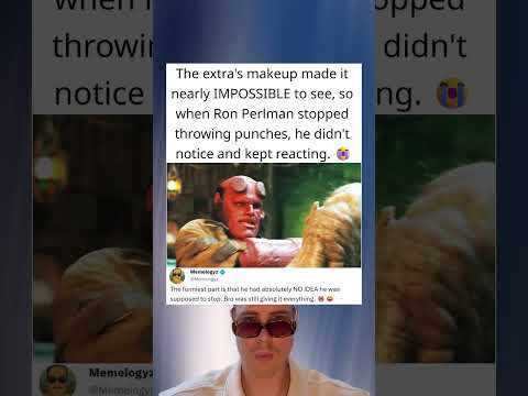 Ron Perlman’s Co-Star Kept Reacting After He STOPPED Puncing 😂 | Hellboy II (2008)