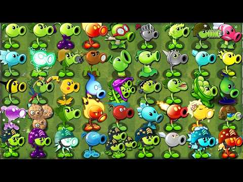 All Peashooters Plants VS Team Modern Day Zombies - Who Will Win? - Pvz 2 Plant vs Plant