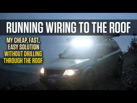 YouTube video about: Where to run wires for roof light bar?