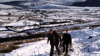 preview picture of video 'Pendle Hill Walk - January 2012'
