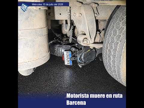 Motorista muere en ruta Bárcena-Milpas Altas