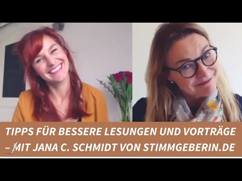 Lesungen geben & Reden halten: Tipps mit der Stimmgeberin (Jana Catharina Schmidt)