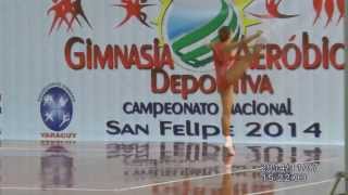 preview picture of video 'Valeria Medina, Guarico, Campeonato Nacional Gimnasia Aerobica Deportiva, San Felipe 2014'