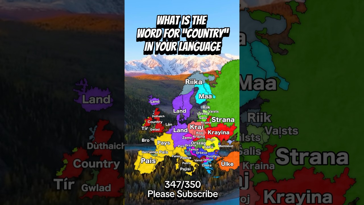 What is the Word for Country in your Language? #maps #history #map #mapper #mapping #linguistics