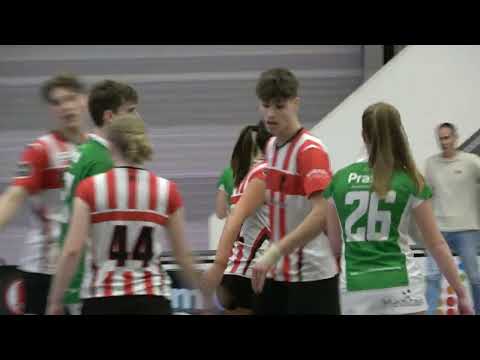 Korfbalvereniging Fortuna A1 tegen DVO  A1 op 22 maart 2025.