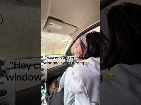 Hey can you crack my window! Gone wrong! Lol