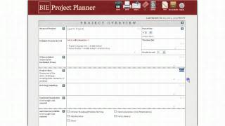 BIE's Project Planner Tutorial