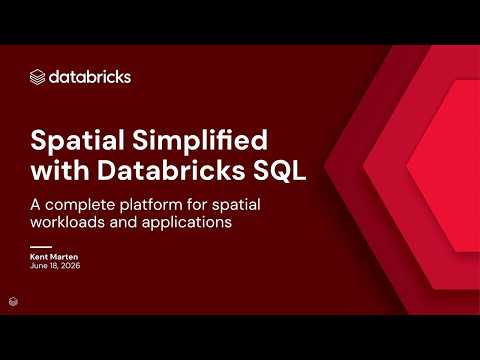 Watch: Spatial SQL on Databricks: Geometry Types, Performance Benchmarks and Use Cases