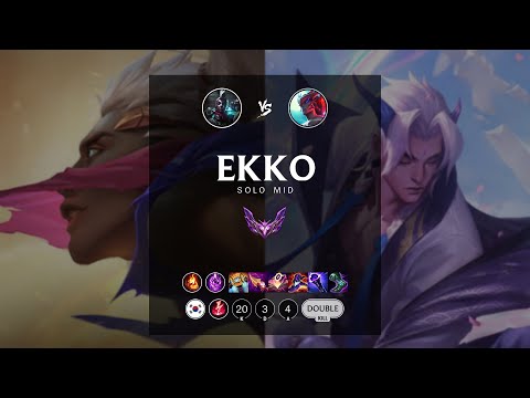 Ekko Mid vs Yone - KR Master Patch 12.13