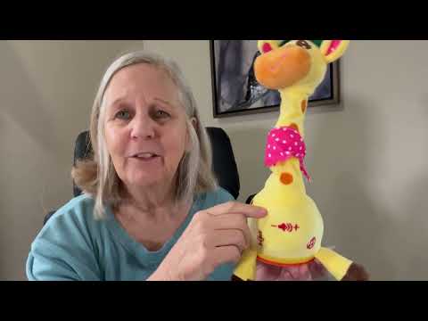 Dancing & Talking Giraffe Toy for Babies – Glowing, Singing, Repeating Plush Gift 🦒✨