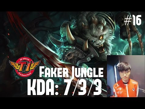 SKT T1 Stream: Faker Jungle Rengar vs Rek Sai Challenger #16