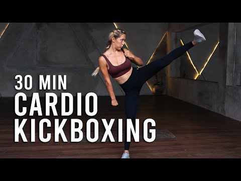 Fat Burning Cardio Kickboxing Workout | 30 Min Full Body Cardio | No Equipment