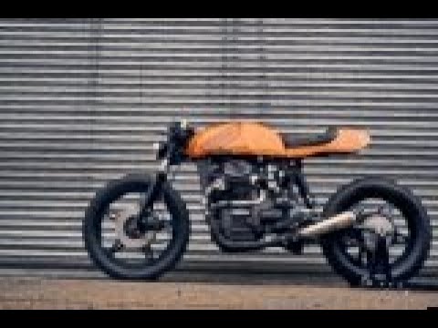Orange CX500 Cafe racer by LV CUSTOM London