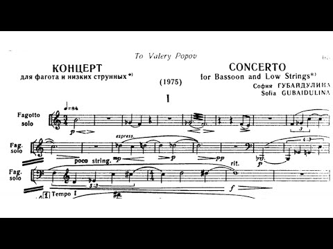 Sofia Gubaidulina: Bassoon Concerto (1975)