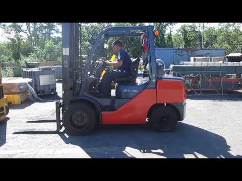 Toyota 8FGU32 229" Lift 7K Cap Pneumatic LPG Forklift New 2017 W/4127 Hours!