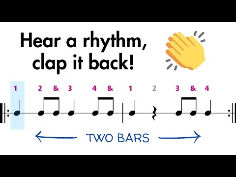 Rhythm Clap Along: Two-Bar Phrases – Level 1 to 3 (for Beginners/Kids) 👏