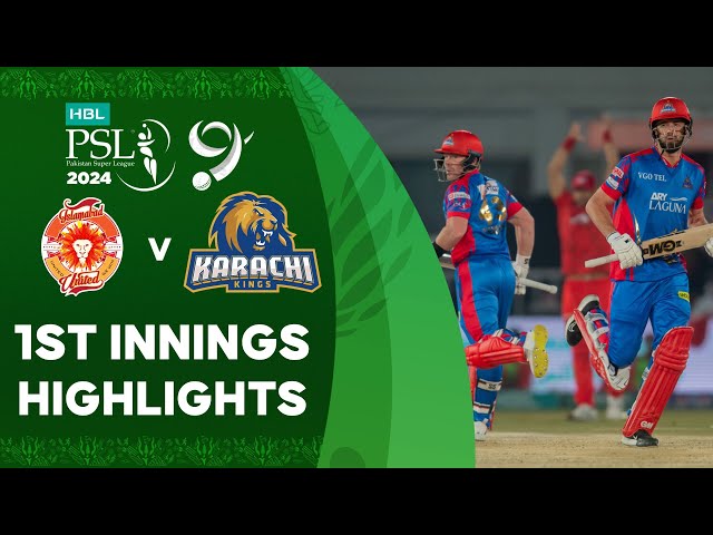 1st Innings Highlights | Islamabad United vs Karachi Kings | Match 24 | HBL PSL 9 | M1Z2U