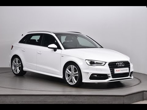 OV16KUD AUDI A3 TFSI S LINE NAV WHITE 2016, Nottingham Audi