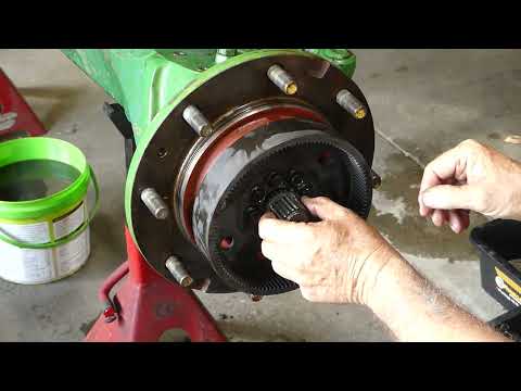 How to Replace Leaking Front Hub Seals in Your John Deere 4WD Tractor Part 3 Assembly Continued