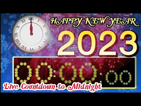 Live 2 Hours Countdown Happy New Year 2023 (From 22:00:00 to 00:04:58)with Remix Music+BBC Countdown
