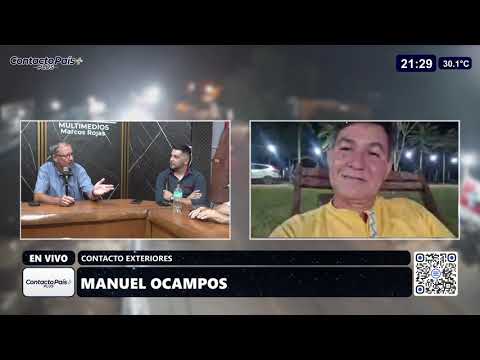 Nota con Manuel Ocampos desde Raul Arsenio Oviedo